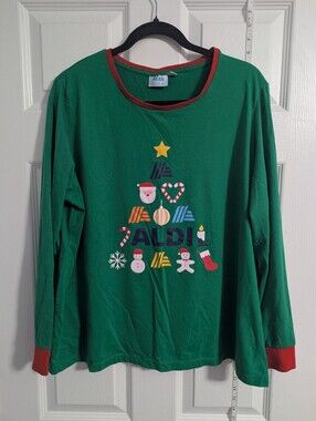 ALDI Green Holiday Long Sleeve Tee